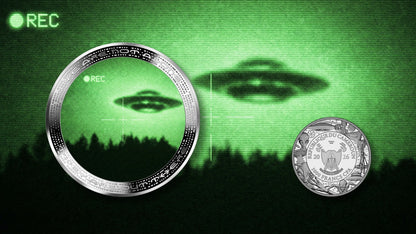 2026 Cameroon UFO Recording Nightvision 1 oz Silver Coin (07/03)