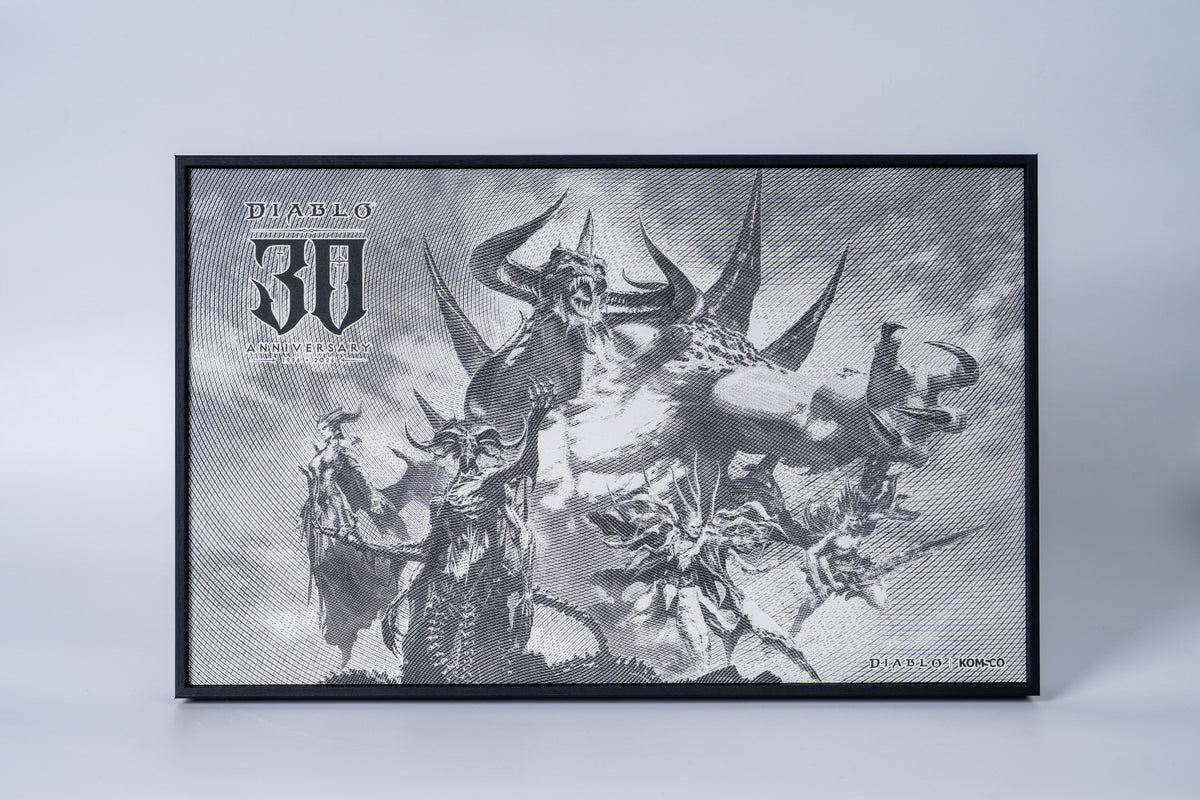 2026 KOMSCO Diablo 30th Anniversary Intaglio Print - Black & White Edition