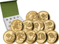 2026 Gabon Panda Jubilee 11 x 1/100 oz Gold Coin Set (06/26)