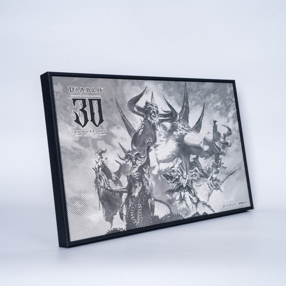 2026 KOMSCO Diablo 30th Anniversary Intaglio Print - Black & White Edition