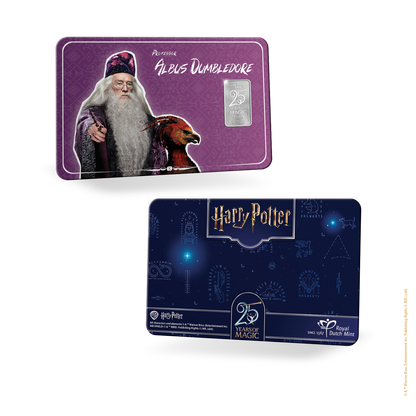 2026 Royal Dutch Mint Harry Potter - Albus Dumbledore 1g Silver Bar in Card (08/11)