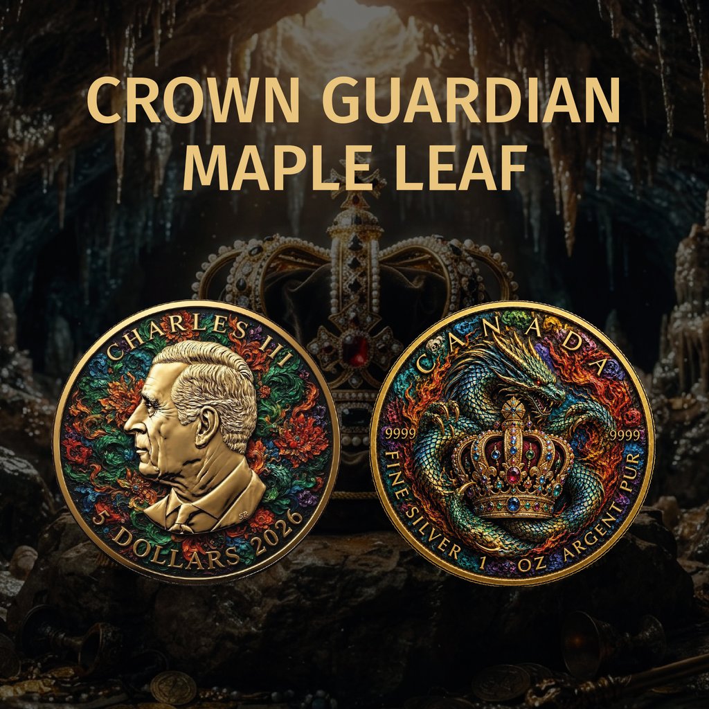 2026 Canada Maple Leaf Crown Guardian Edition 1 oz Silver Coin