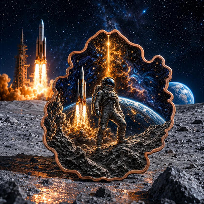 Cosmic Frontier Beyond the Horizon Shaped 1 oz Copper Medal (07/31)