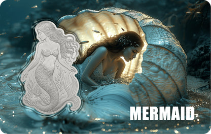 2026 Mermaid Shaped 1/500 oz Palladium Coin in Card (06/18)