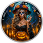 In Stock! Dia de los Muertos - The Witch- 1oz .999 silver coin Mexico libertad 2024