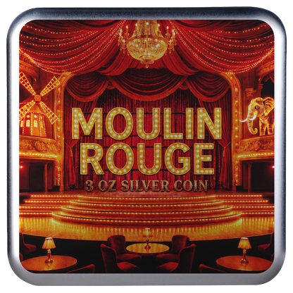 2027 Burundi Moulin Rouge Shaped 3 oz Silver Coin