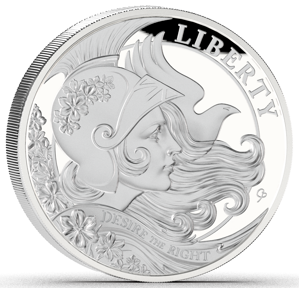2027 Falkland Islands Liberty - Desire the Right Proof 1 oz Silver Coin