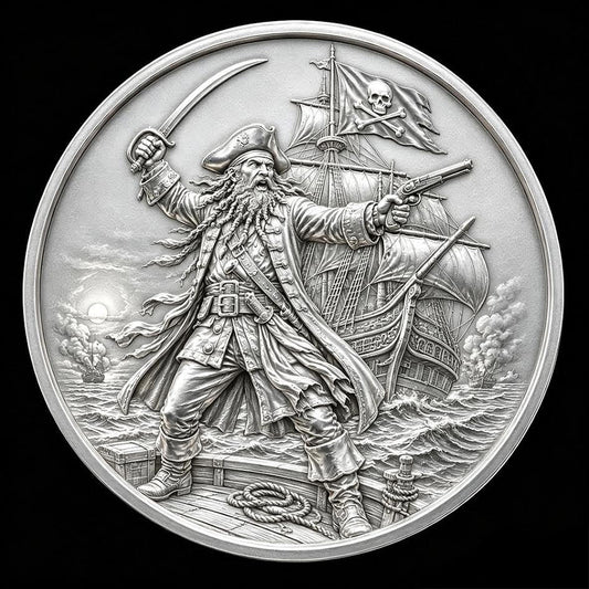 2026 Buccaneer's Bounty - Captain Blackbeard 3g Silver Medal