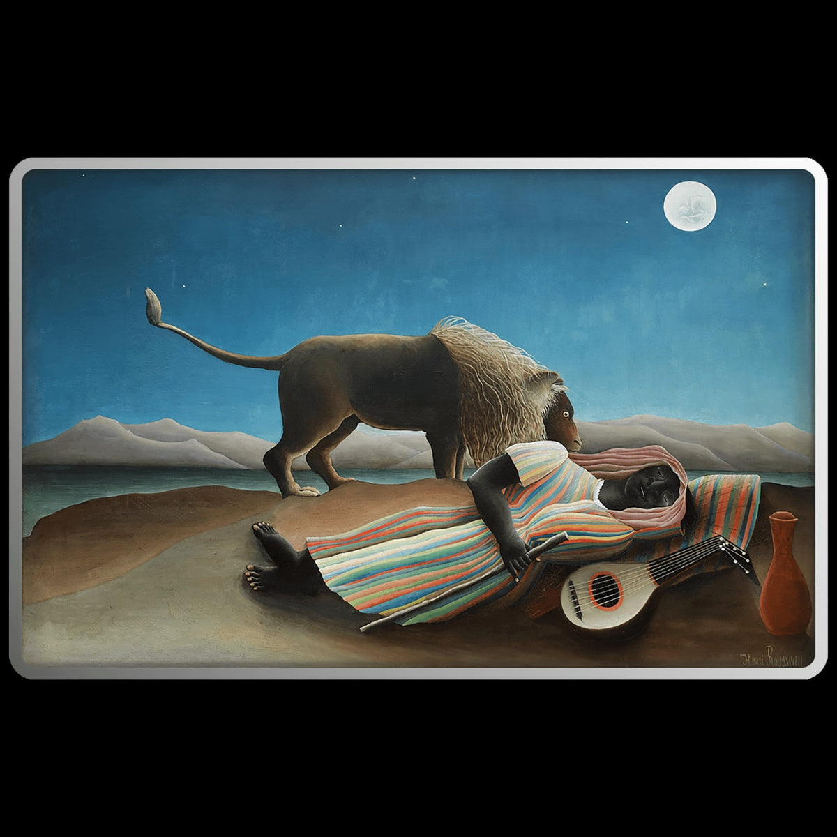 2026 Cameroon The Sleeping Gypsy by Henri Rousseau 17.5g Silver Coin