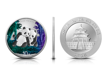 2026 China Panda Chameleon Effect 30g Silver Coin