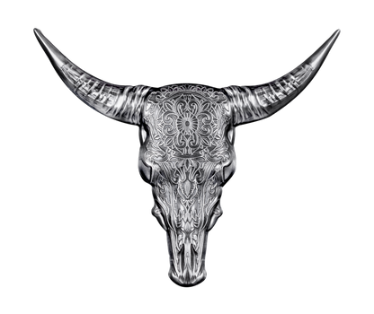2027 Solomon Islands Buffalo Skull Shaped 2 oz Silver Coin