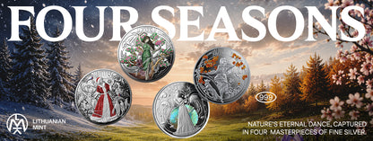 2025 Niue Four Seasons 4 x 1 oz Silver Coin Set (08/07)