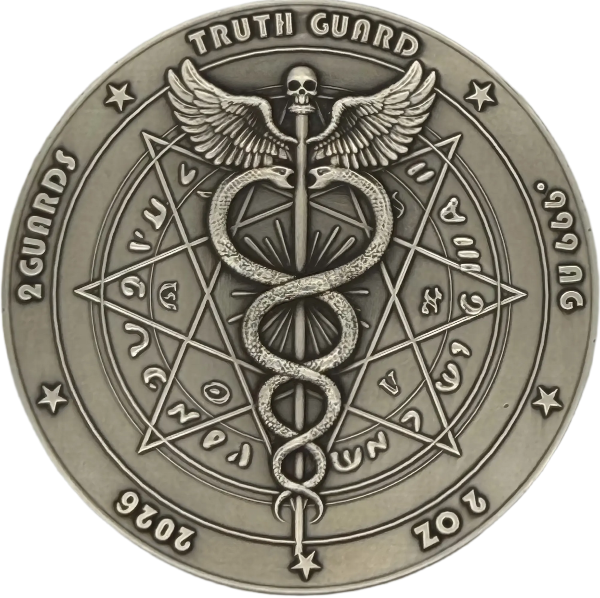 2026 Truth Guard Digital Fortuna 2 oz Silver Coin