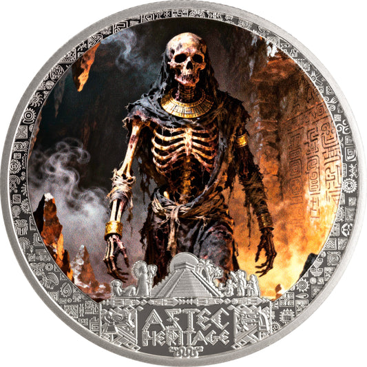2026 Liberia Aztec Heritage Mictlantecutli 1/2 oz Silver Coin