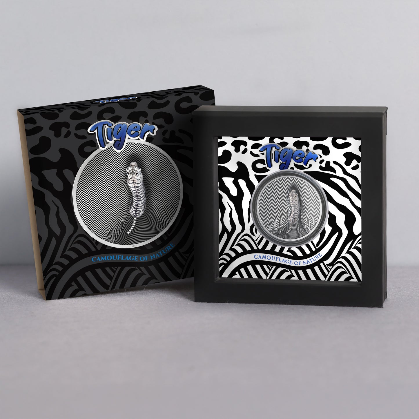2026 Cook Islands Camouflage of Nature - Tiger 3 oz Silver Coin (08/12)