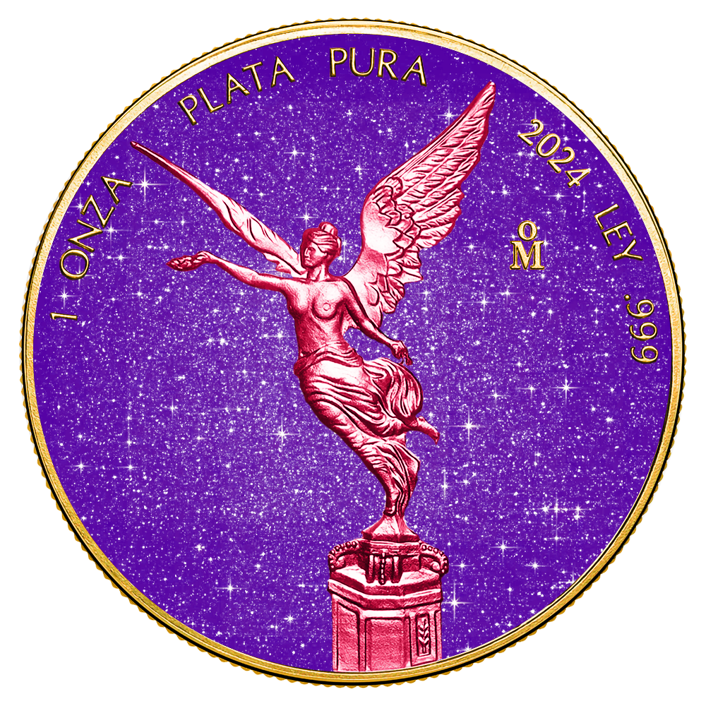2024 Mexico Libertad Royal Amethyst Edition 1 oz Silver Coin (06/29)