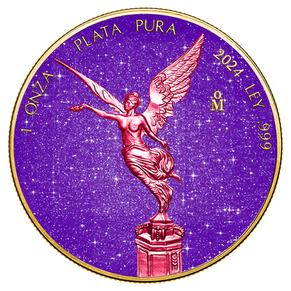 2024 Mexico Libertad Royal Amethyst Edition 1 oz Silver Coin (06/29)
