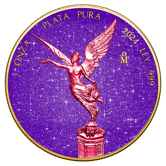 2024 Mexico Libertad Royal Amethyst Edition 1 oz Silver Coin (06/29)