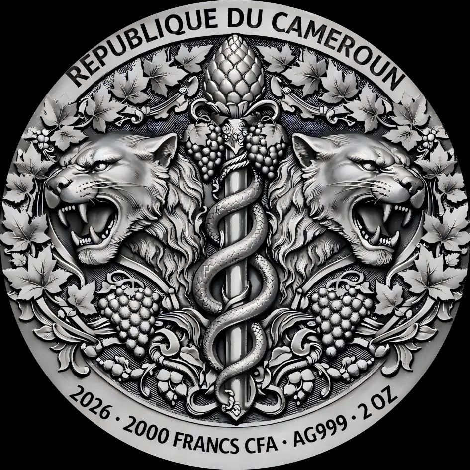 2026 Cameroon Maenad 2 oz Silver Coin