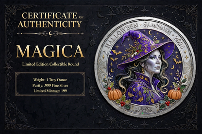 Magica Colorized 1 oz Silver Round