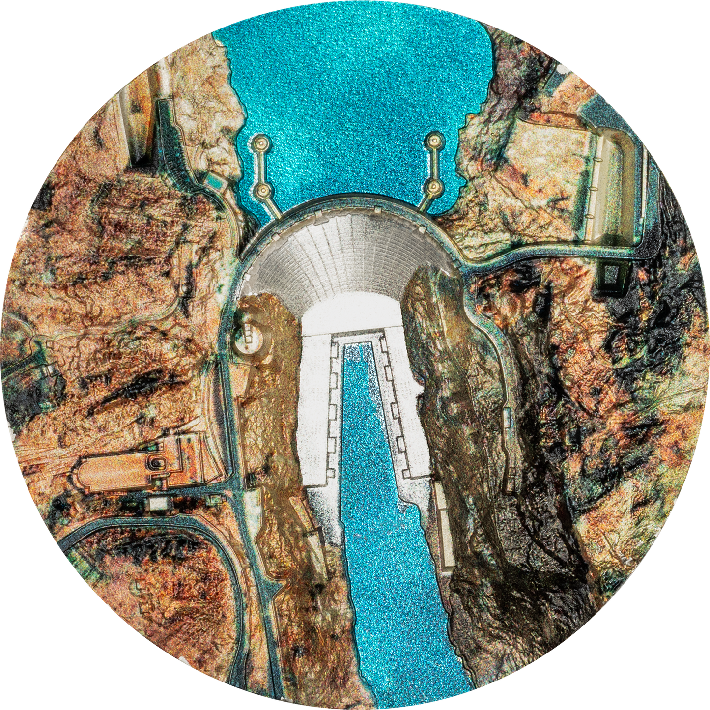 2026 Cook Islands Hoover Dam 2 oz Silver Coin