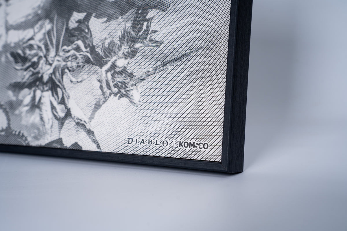 2026 KOMSCO Diablo 30th Anniversary Intaglio Print - Black & White Edition