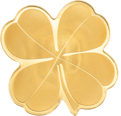 2027 Cook Islands Golden Highlights Clover 0.5g Gold Coin - Display Box