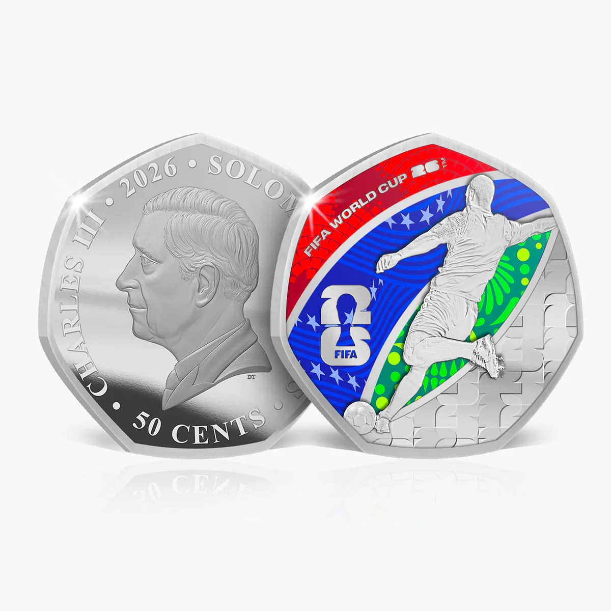 2026 Solomon Islands FIFA World Cup Colorized 6 x 9g CN Coin Set (07/31)