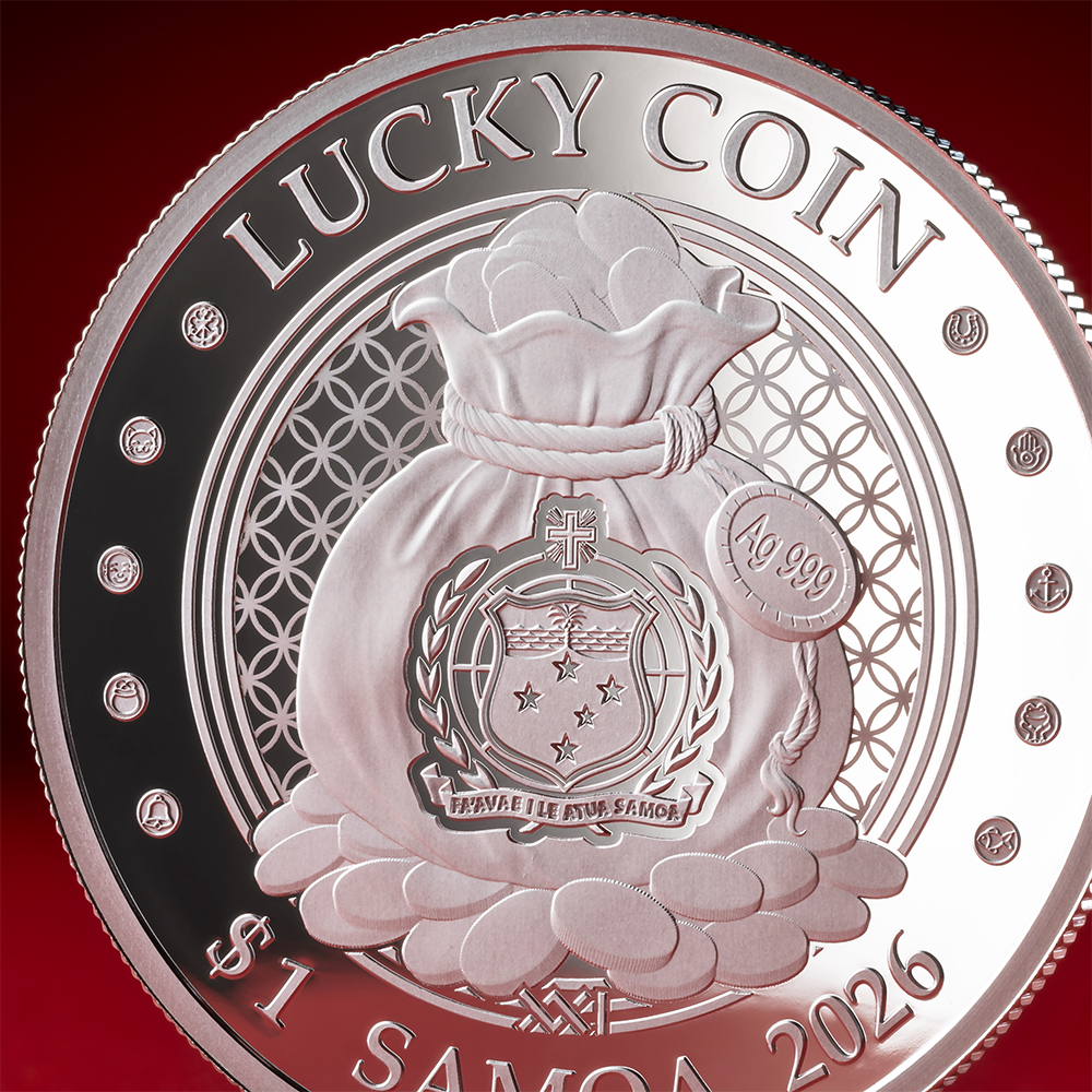 2026 Samoa Lucky Coin - Money Frog 1/2 oz Silver Coin