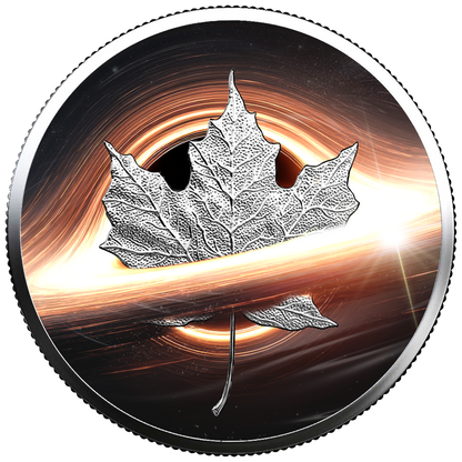 2026 Canada Maple Leaf Black Hole Edition 1 oz Silver Coin