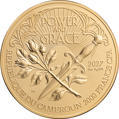 2027 Cameroon The Aegis - Power and Grace 2 oz Silver Coin