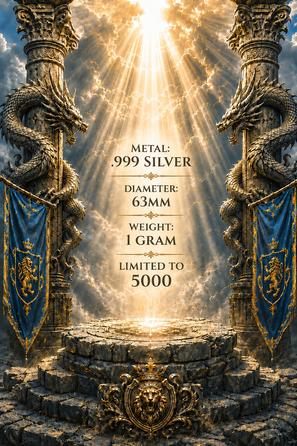 Oath Maker Sword Shaped 1g Silver Medal (08/03)