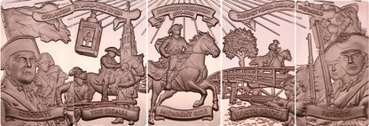 2026 Liberia American Revolution - Midnight Ride 1.776 oz Copper 5-Coin Set (06/19)