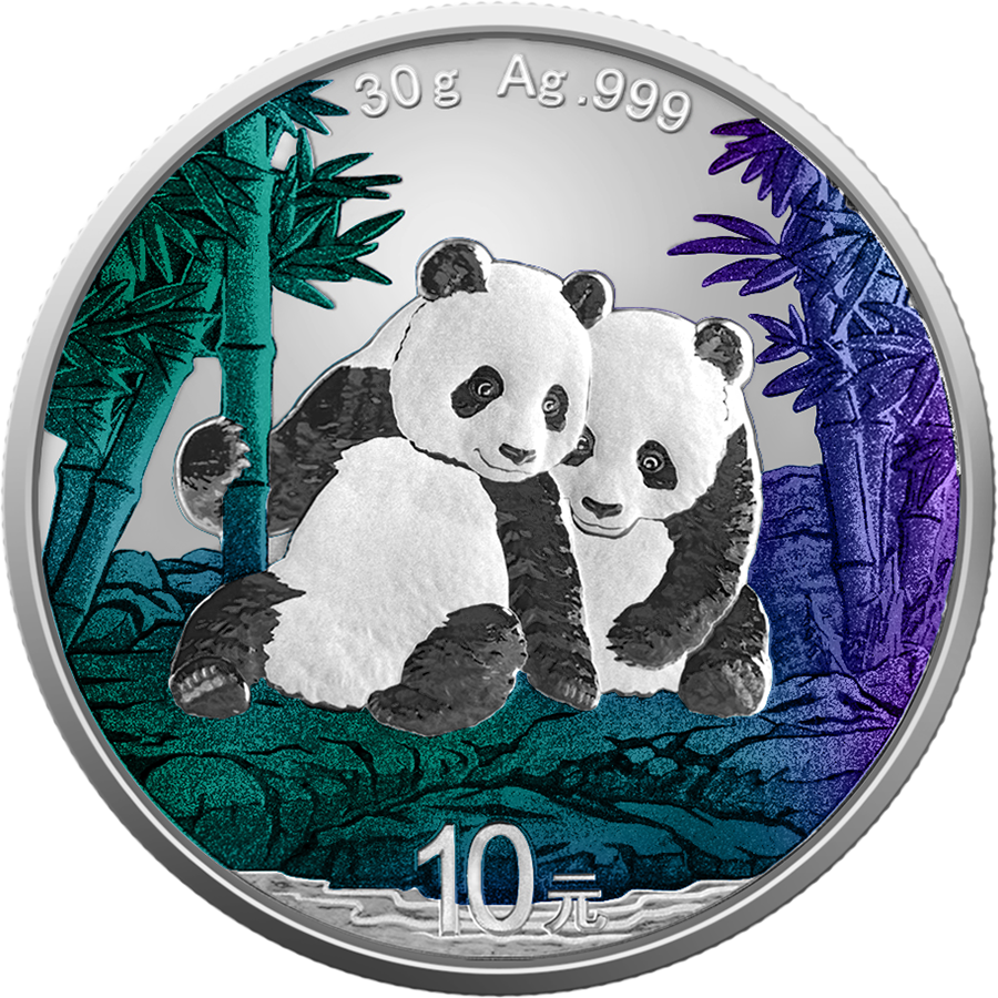 2026 China Panda Chameleon Effect 30g Silver Coin