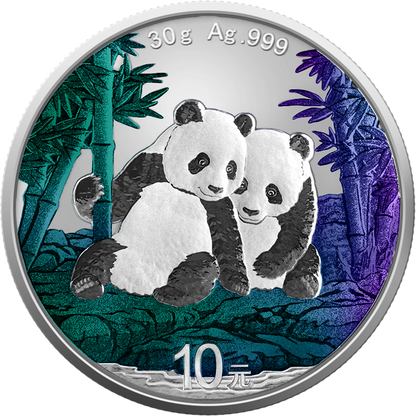 2026 China Panda Chameleon Effect 30g Silver Coin