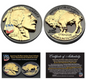1776-2026 Buffalo Indian Head Tribute UHR Black Ruthenium & 24k Gold CN Round (07/15)