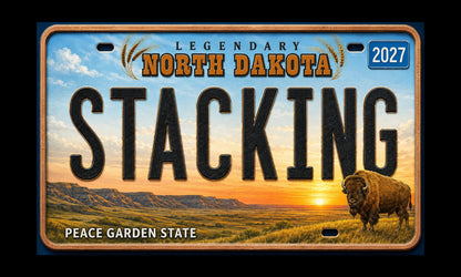 2027 MINNESOTA Stacking Across America License Plate Colorized 1 oz Copper Bar (Series 1) (07/07)