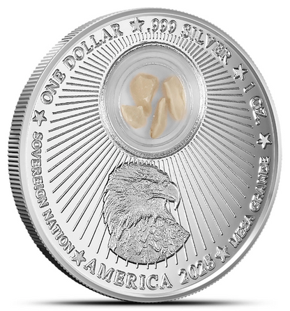 Factory Special! 2025 Mesa Grande Footsteps of Jesus - Ascension (Mount of Olives) 1 oz Silver Coin