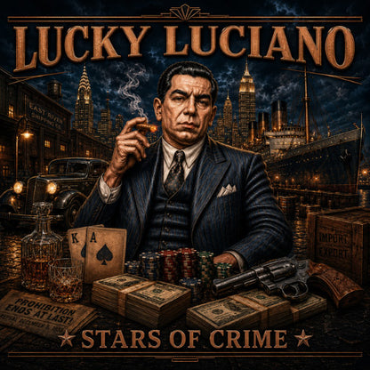 2026 Stars of Crime - Lucky Luciano 5 oz Copper Medal (06/26)