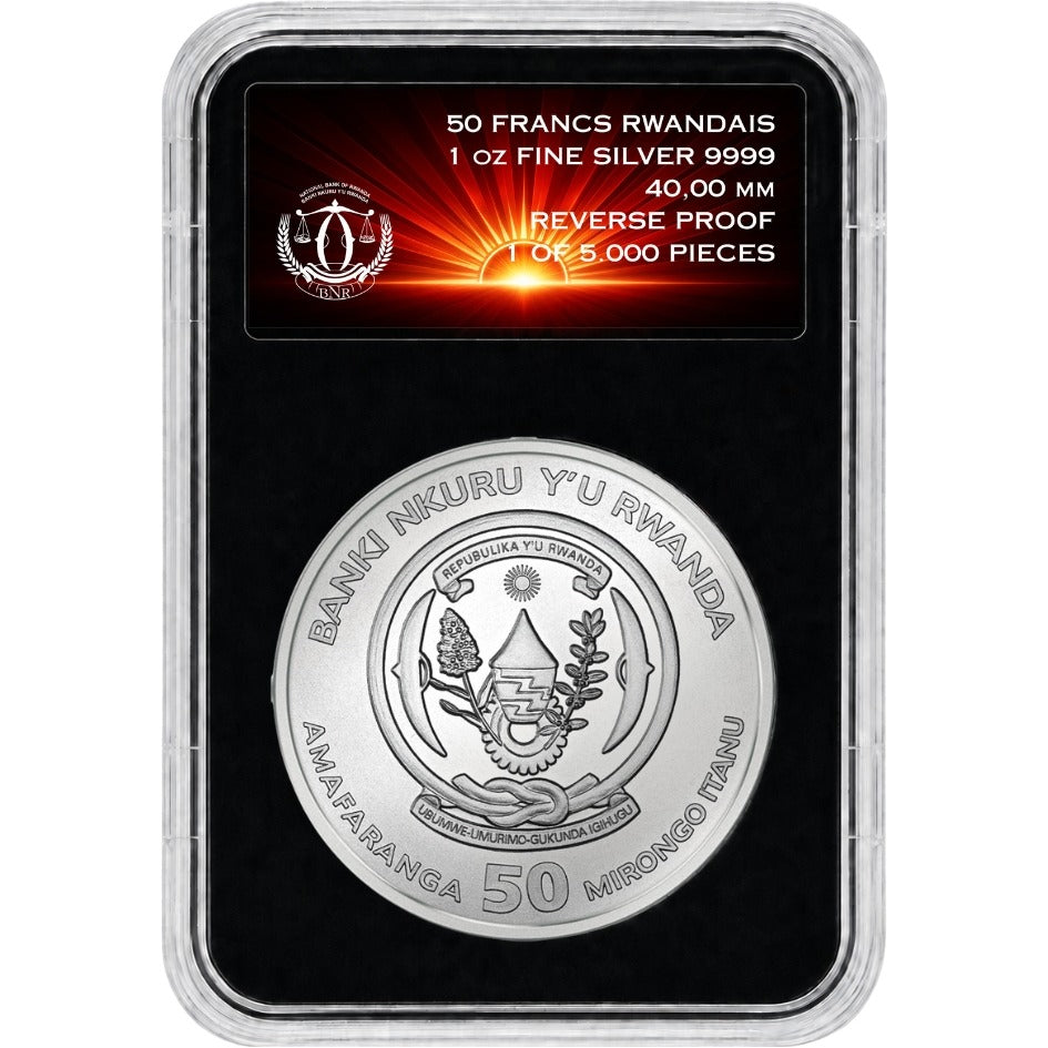 2027 Rwanda Year of the Goat Reverse Proof 1 oz Silver Coin