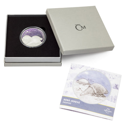 Estimate: 2026 Niue Ice Age Armadillo Enameled 42g Silver Coin (06/25)