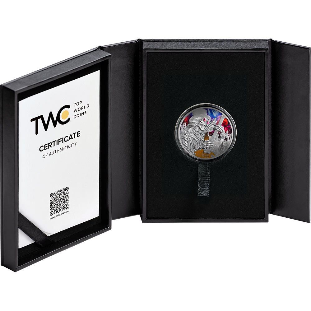 2026 Ghana Memento Mori - Rockstar 1 oz Silver Coin