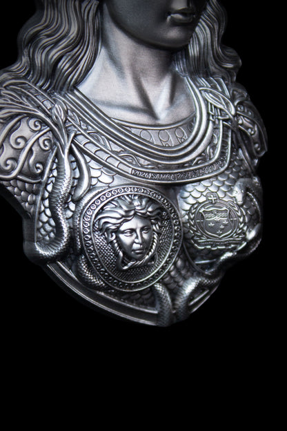 Estimate: 2026 Samoa Athena Shaped Stacker 2 oz Silver in Capsule Only