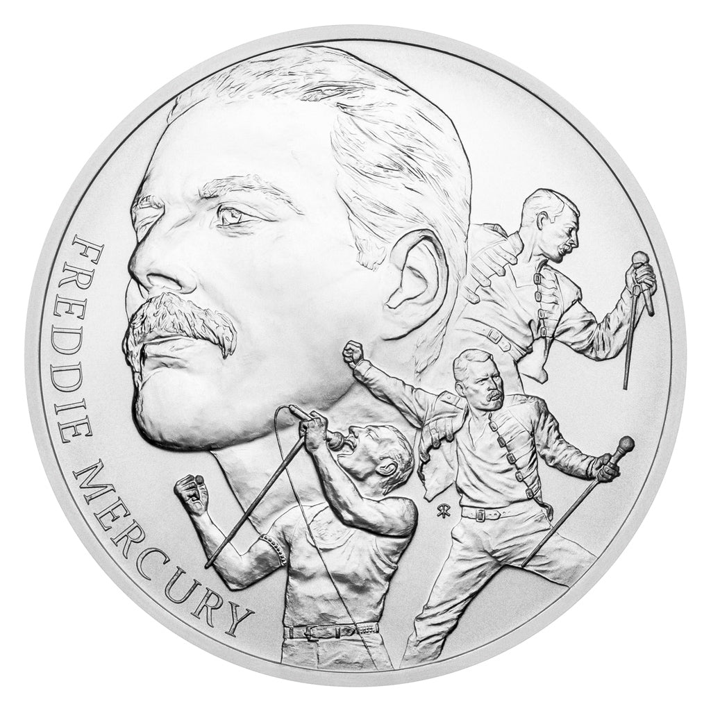 2026 Niue Freddie Mercury Proof 5 oz Silver Coin
