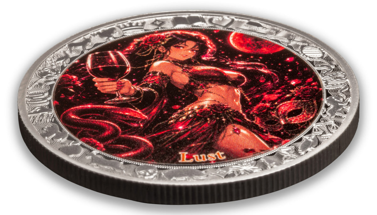 2026 Niue Seven Sins & Virtues - Lust 1 oz Silver Coin
