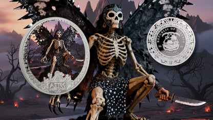 2026 Liberia Aztec Heritage Itzapapolotl 1/2 oz Silver Coin