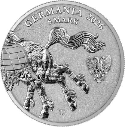 Estimate: 2026 Germania Mint Beasts - Sleipnir BU 1 oz Silver Coin (07/08)