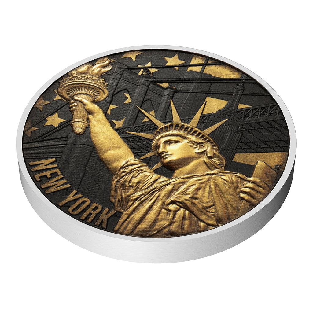Estimate: 2026 Niue Journey Around the World - New York 3 oz Silver Coin (07/21)