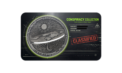 2022 Samoa Conspiracy Collection - Flat Earth Cut-Out CN Coin in Card