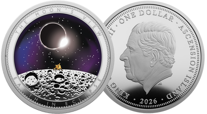 2026 Ascension Island Earth in Eclipse 1 oz Silver Coin (06/27)